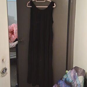 Max Studio Black Maxi Dress XL 100% Rayon, Machine Wash